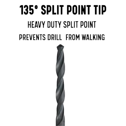 Drill America DWDA/CX65 #5 x 6" High Speed Steel Aircraft Extension Drill Bit, DWDA/C Series - size: #5, style: 6" Length
