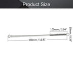 Utoolmart Steel Wire Cleaning Brush, Spiral Power Brush, 0.4-inch Diameter 12-inch Length, 2pcs - color: 2pcs, size: 1cm