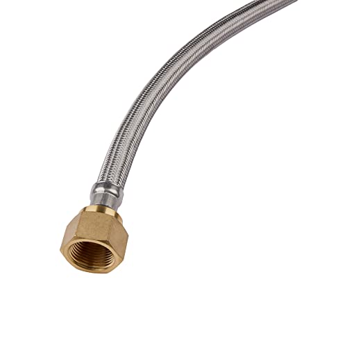 1piece EFIELD 18"L Push-fit Valve Water Heater Connector,3/4"FIP x 1/2" - size: 18 Inch, style: 1/2''x3/4''