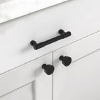 Asidrama Matte Black Kitchen Cabinet Pulls,3 Inch,10 Pack - color: Matte Black, size: 3" Hole Center