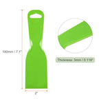 HARFINGTON 10pcs Putty Scraper 2" Width 3mm Thin Flexible Plastic Putty Knives for Taping Drywall Spreading Painting Wall Scratching - color: Green, size: 2"