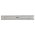 Westcott 17355 12-Inch Ruler Set with Pencil Storage, Innovative Design for Easy Measuring and Organization at School or Office, 2-Piece Set - size: 12" Pencil Storage