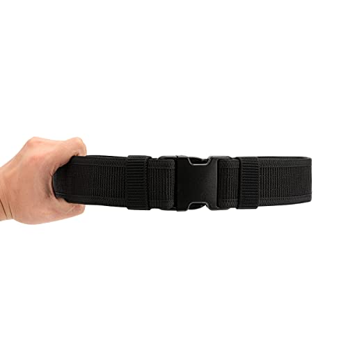 Security EMS EMT Firefighters Work Belt 2" Wide Camping Hiking Utility Tool Belt Airsoft Paintball Gear Holster Belt - color: Black(2 Inch Width), size: XXX-Large