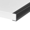 Rubber Edge Trim, Self-Adhesive U Channel Edge Protector for Plywood, Cabinet, 1-1/4" Wood Edge Banding, Flexible Furniture Repair, EPDM Material, Fit 1-1/4"(32mm), Length 10Ft, Black - size: Fit 1-1/4"- L10'