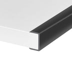 Rubber Edge Trim, Self-Adhesive U Channel Edge Protector for Plywood, Cabinet, 1-1/4" Wood Edge Banding, Flexible Furniture Repair, EPDM Material, Fit 1-1/4"(32mm), Length 10Ft, Black - size: Fit 1-1/4"- L10'
