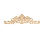1Pc Wood Carved Appliques Long Wooden Carving Onlays Furniture Decals - color: 1-pack, size: 15.75 x 4.33 inches