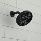 High Pressure Shower Head - 4.7“ Powerful Bathroom Pressure Boosting Rain Showerhead - Perfect Universal Replacement for Rainfall Shower Heads (Black) - style: 1 Pack Black