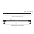 Asidrama Matte Black Kitchen Cabinet Pulls,10 Inch,10 Pack - color: Matte Black, size: 10" Hole Center