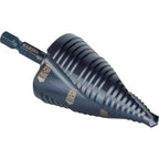 Klein Tools QRST15 Step Drill Bit, Quick Release Spiral Double-Fluted, 7/8 to 1-3/8-Inch, Hex Shank, Cut Steel, Wood, Plastic, Aluminum - size: 7/8 to 1-3/8-Inch, style: Quick Release