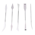 HEEPDD Stainless Steel Clay Sculpting Tools, 5 Piece Double Ended Set