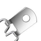 SHEUTSAN D Ring Picture Hangers, 1.25 Inch, 500 Pack with Screws, Single Hole Frame Hanging Hooks