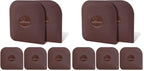 Pan Scraper, 5 Pcs Pot & Dish Scraper Plastic, Sturdy Scraper Kitchen Tool (Pack of 2) - color: Brown, size: 5 Pcs (Pack of 2)