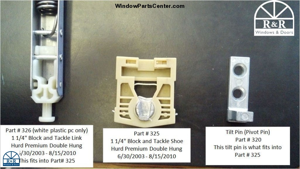 320 Tilt Pivot Pin - Classic & Premium Tilt Jamb Liner Double Hung