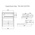 Single 12v Electric Caravan Step With LED Light