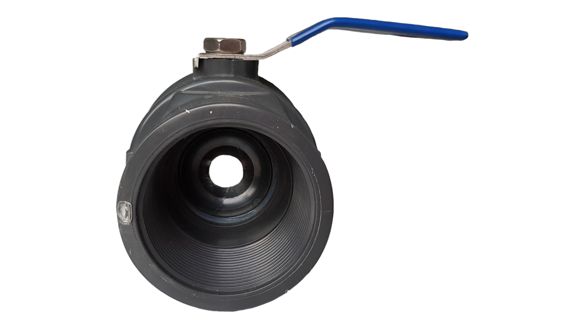 PP 1.25" BSPF Stopcock with Stainless Steel Ball Valve and Handle