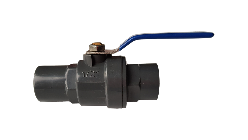 PP 3/4" BSPF Stopcock with Stainless Steel Ball Valve and Handle