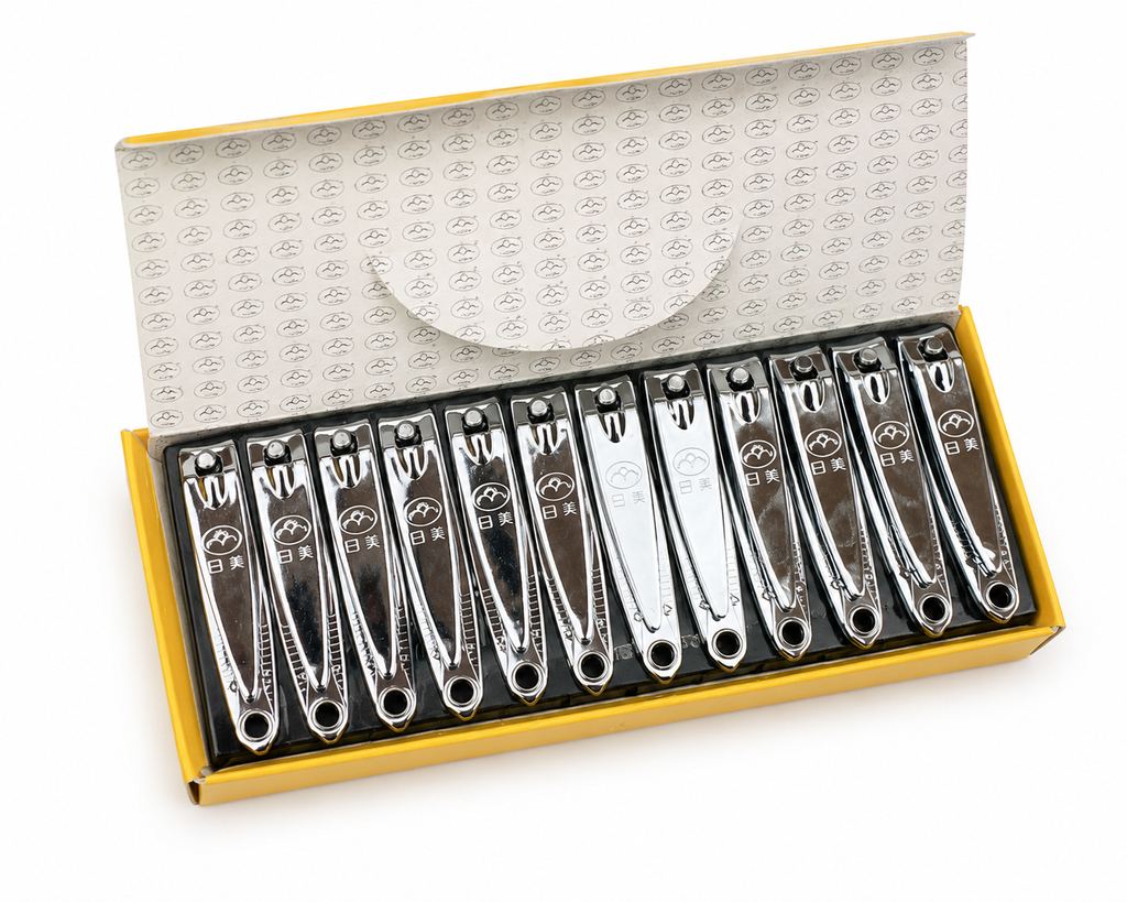 12PK Small Nail Clippers Stainless Steel Manicure Cutter Random Designs Travel