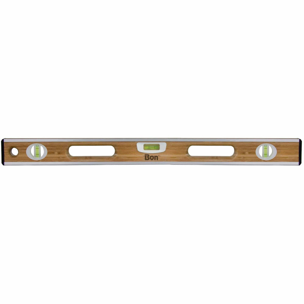 Bon Tool Aluminium Bound Laminated Bamboo Level - RHINOBUILD Bricklaying Tools