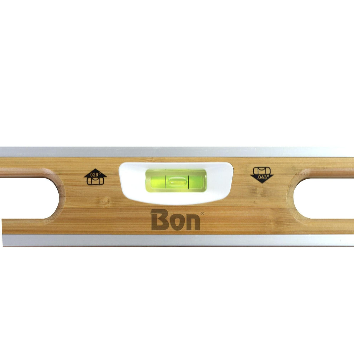 Bon Tool Aluminium Bound Laminated Bamboo Level
