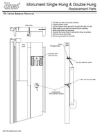 341 Hurd Monument Custodial Sash Take Out Clip & Fasteners Kit - Single and Double Hung Windows