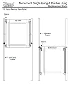 341 Hurd Monument Custodial Sash Take Out Clip & Fasteners Kit - Single and Double Hung Windows