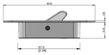 346 Angel Ventlock Face Fixed Single Action WOCD - Window Operating Control Device