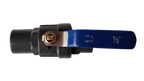 PP 3/4" BSPF Stopcock with Stainless Steel Ball Valve and Handle