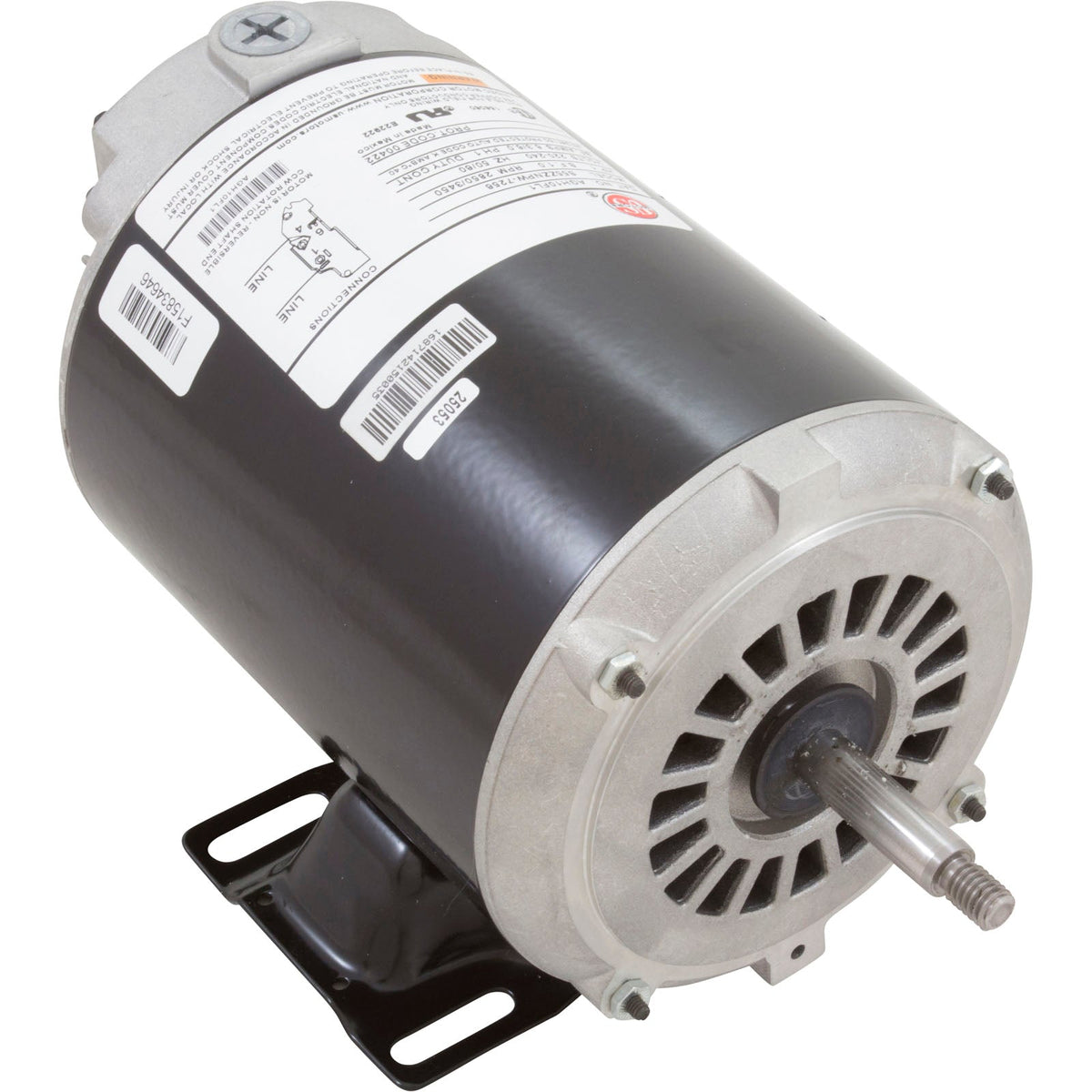 Motor, US Motor, 1.0 Horsepower, ThruBolt, 1-Speed, 230v, 6.0A/ AGH10FL1