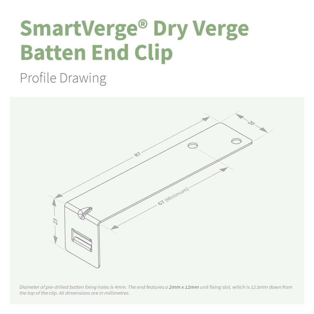 SmartVerge Batten End Clip