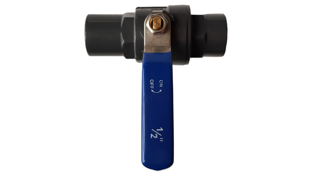 PP 3/4" BSPF Stopcock with Stainless Steel Ball Valve and Handle
