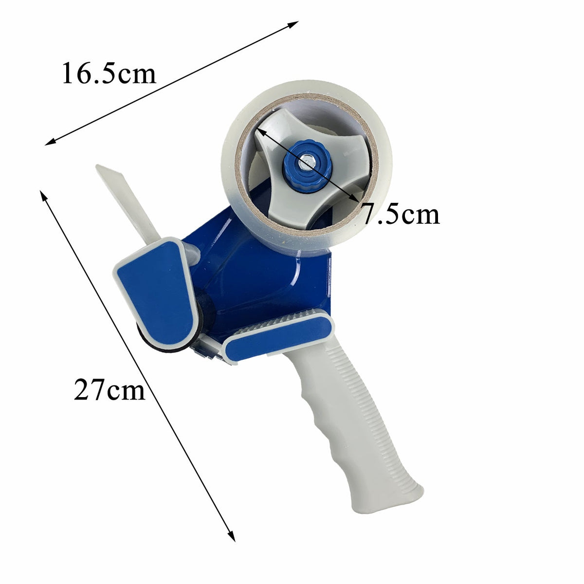 Packing Tape Dispenser Gun + 2 Clear Tape Rolls With Cutter Packaging Stick Moving