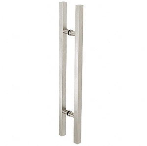 CRL Glass Mounted Square Ladder Style Pull Handle with Round Mounting Posts - 36" (914 mm) Overall Length