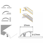 Aluminium Door Threshold Strip 37mm 4-in-1 Multi-Purpose Floor Trim S16K
