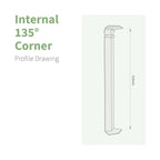 Concord Fascia 135° Internal Corner