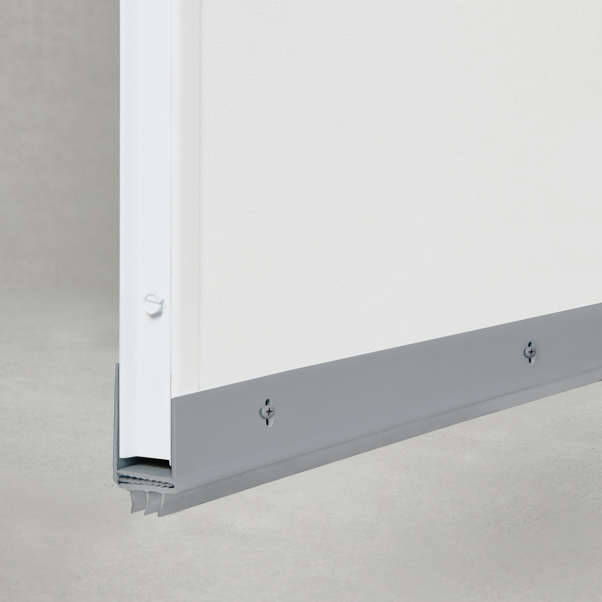 Door Bottom Vinyl Storm Door Adjustable Width 36" Gray