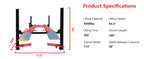 Katool KT-4H950 9500lbs Four Post Lift
