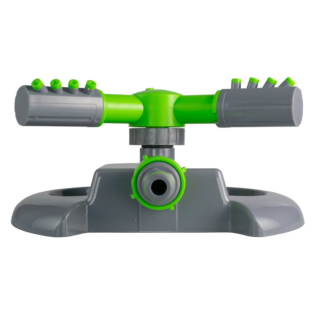 Cost Wise 3-Arm Adjustable Rotating Lawn Sprinkler Green Grey