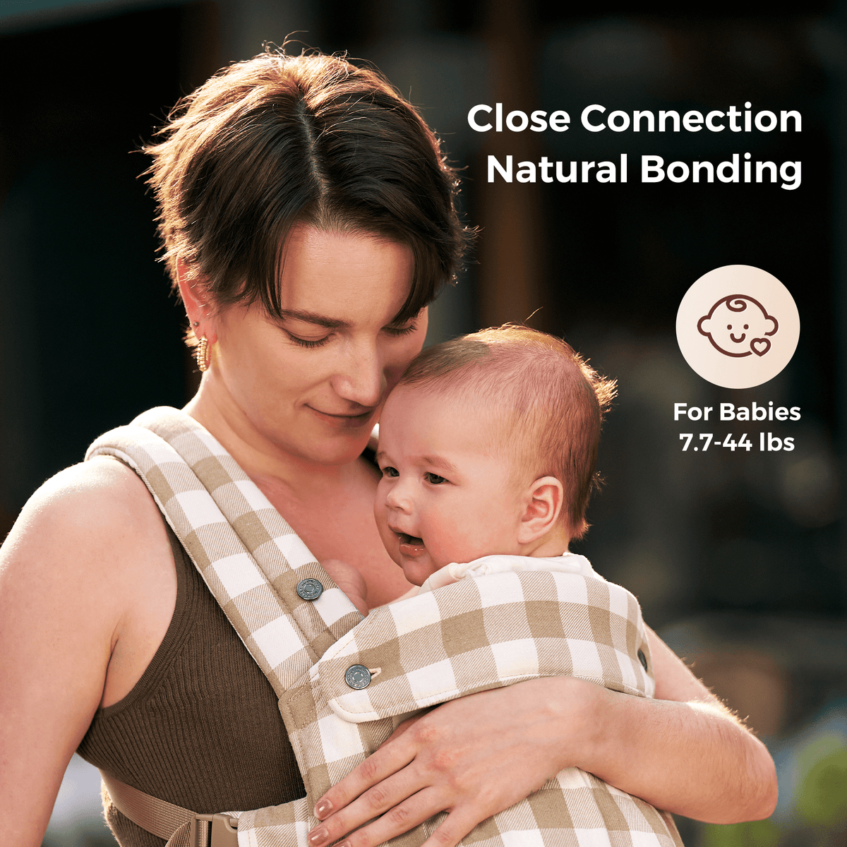 GentleTouch Cotton-Linen Ergonomic Baby Carrier
