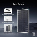 800W 12V Starter Solar Panel Kit
