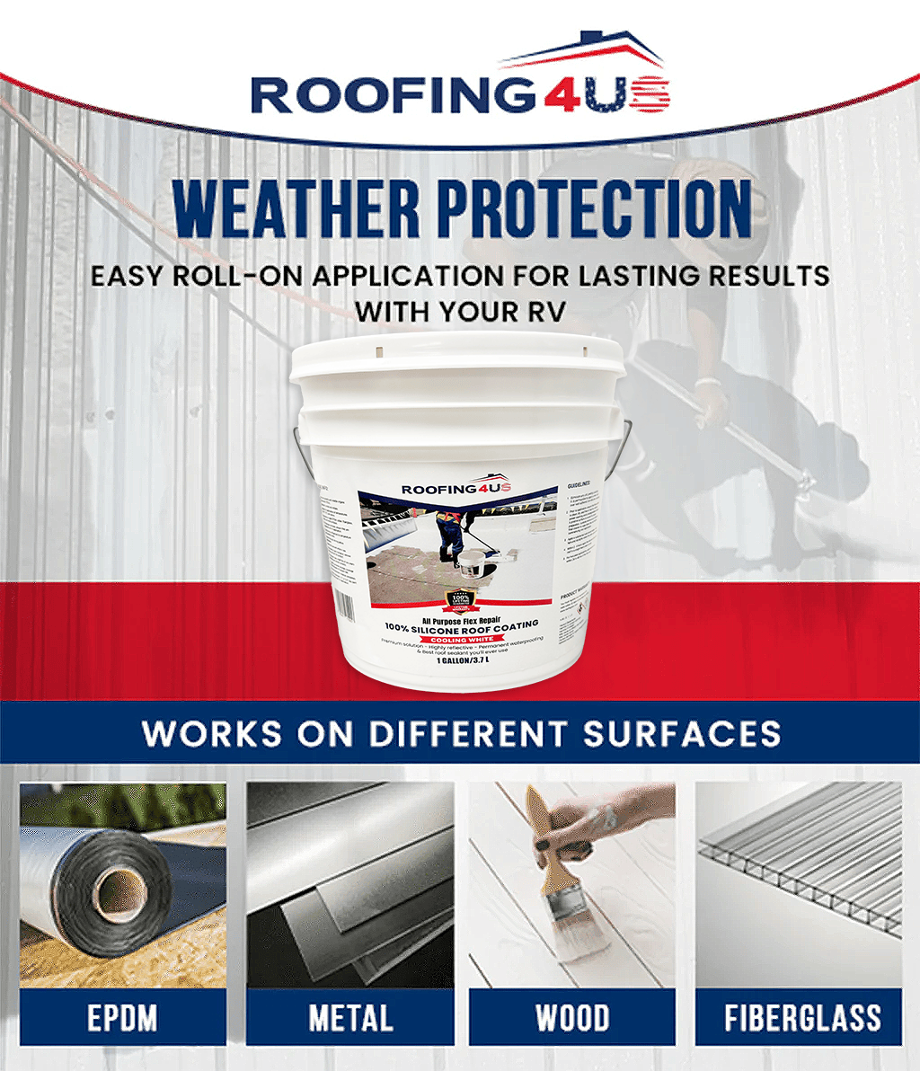 All Purpose Flex Repair 100% Silicone Roof Sealant - 1 Gallon (Pallet of 120)