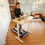 DeerRun Z10 12% Auto Incline Smart Walking Pad Treadmill with remote control Pink-Fat-burning & fitness friendly