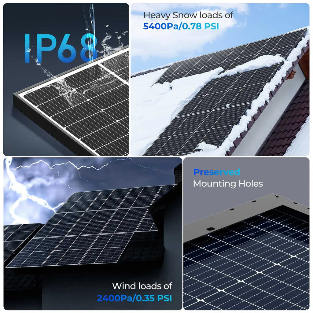 320W Bifacial Solar Panel（2-Pack）