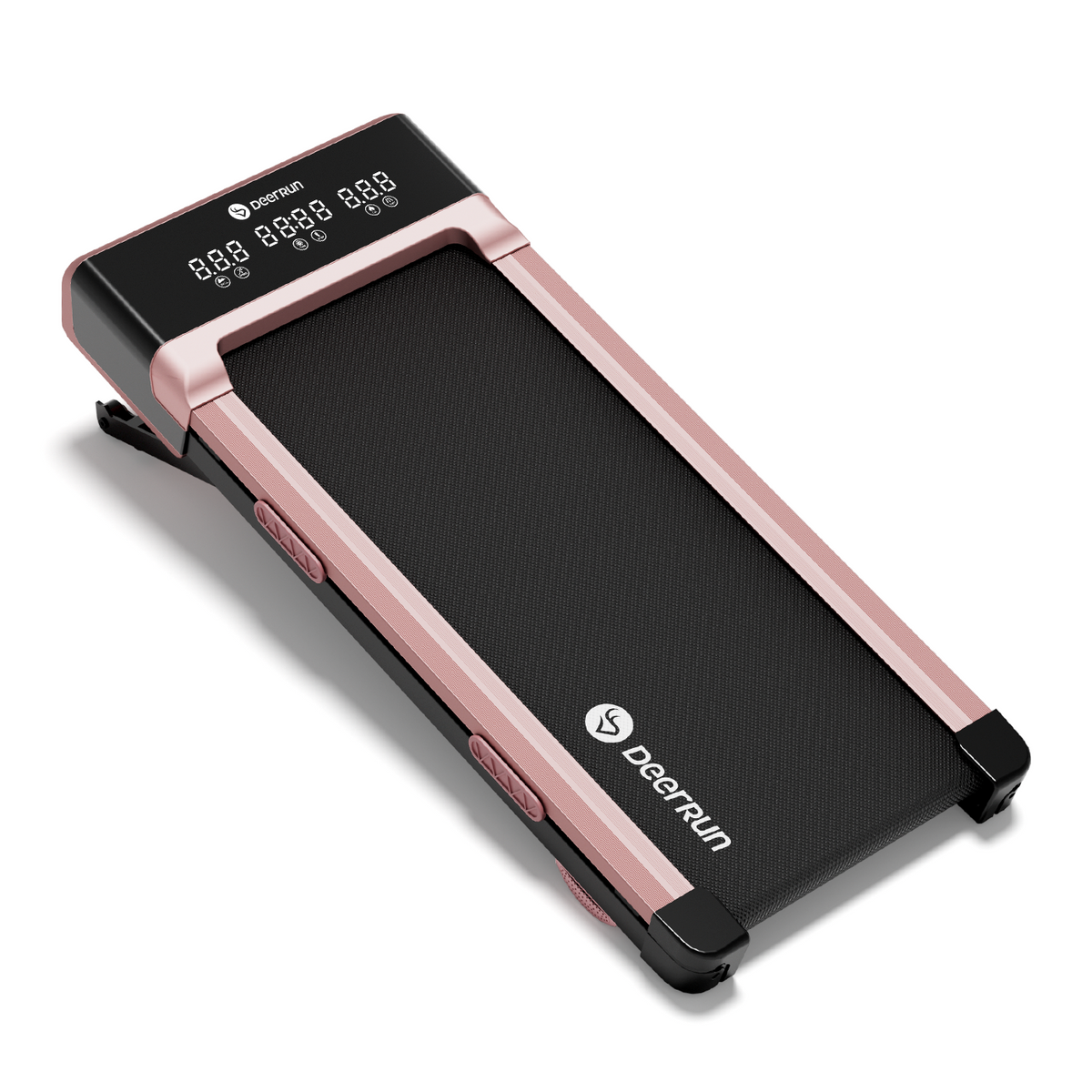 DeerRun Z10 12% Auto Incline Smart Walking Pad Treadmill with remote control Pink-Fat-burning & fitness friendly