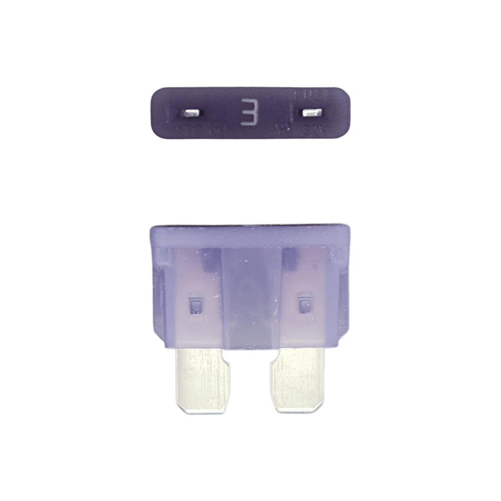 Exotronic 3A ATO/ATC Standard Automotive Blade Fuse