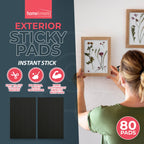 80-320 Exterior Sticky Pads | Strong Double Sided Self Adhesive Outdoor Mounting