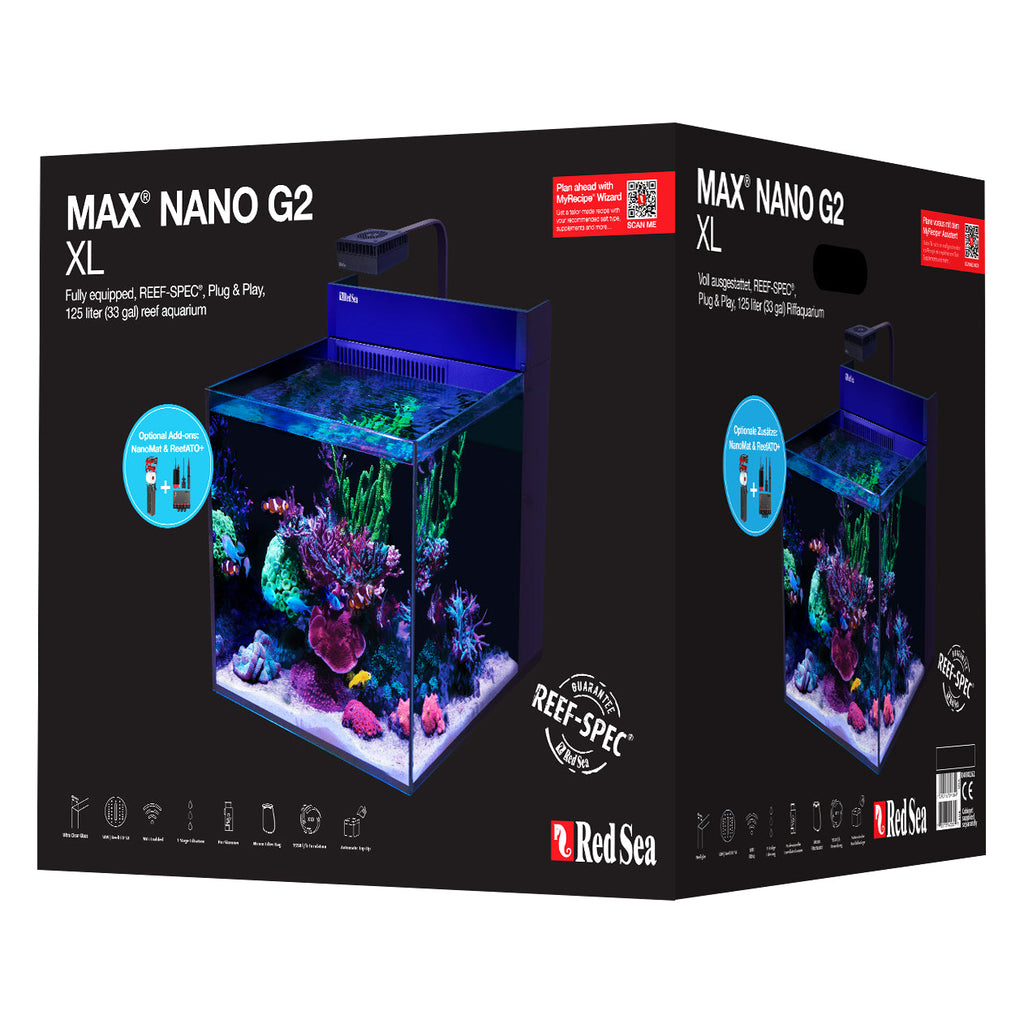 Red Sea MAX Nano XL G2 Aquarium – 125L Rimless Reef Tank