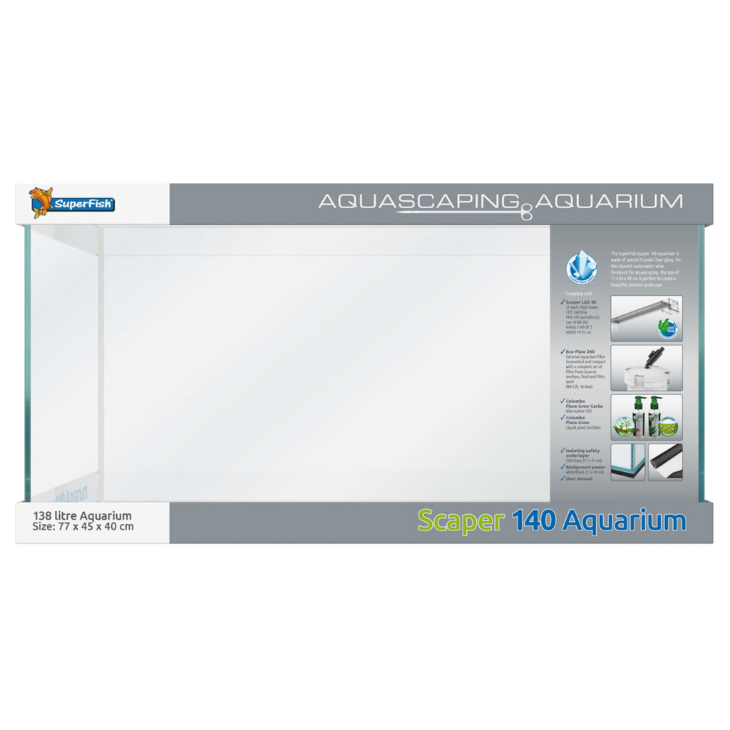 Superfish Scaper 140 Aquascape Aquarium Tank