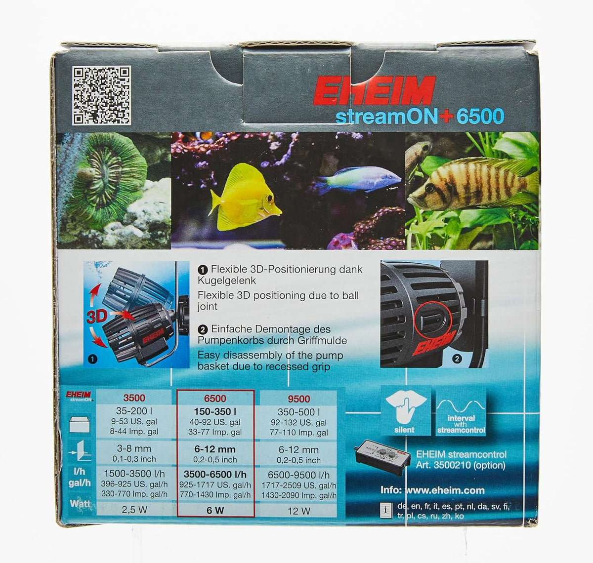 Eheim StreamON+ Aquarium Flow Pumps 6500 & 9500