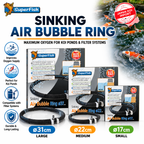 Superfish Sinking Air Bubble Ring - Pond & Aquarium Aeration Oxygen Diffuser