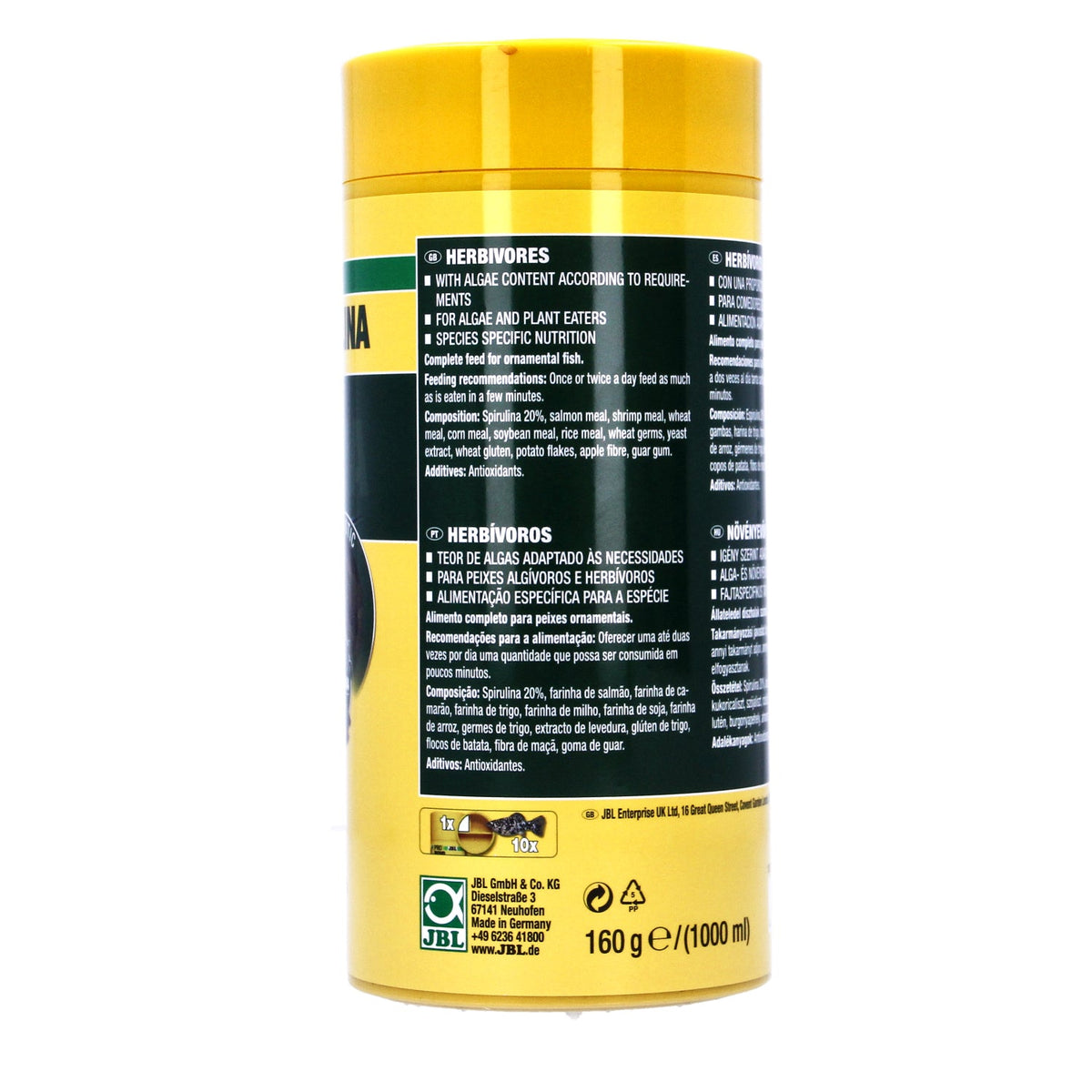 JBL Spirulina Algae Flakes for Freshwater & Marine Fish